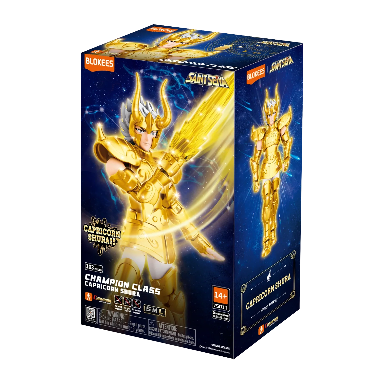 [Arriving Soon] Saint Seiya: Champion Class 10 - Capricorn Shura - Blokees Model Kit - Videguy Collectibles