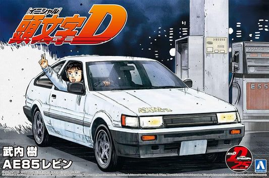 Aoshima 1/24 Initial D Toyota AE85 Levin Takeuchi Itsuki