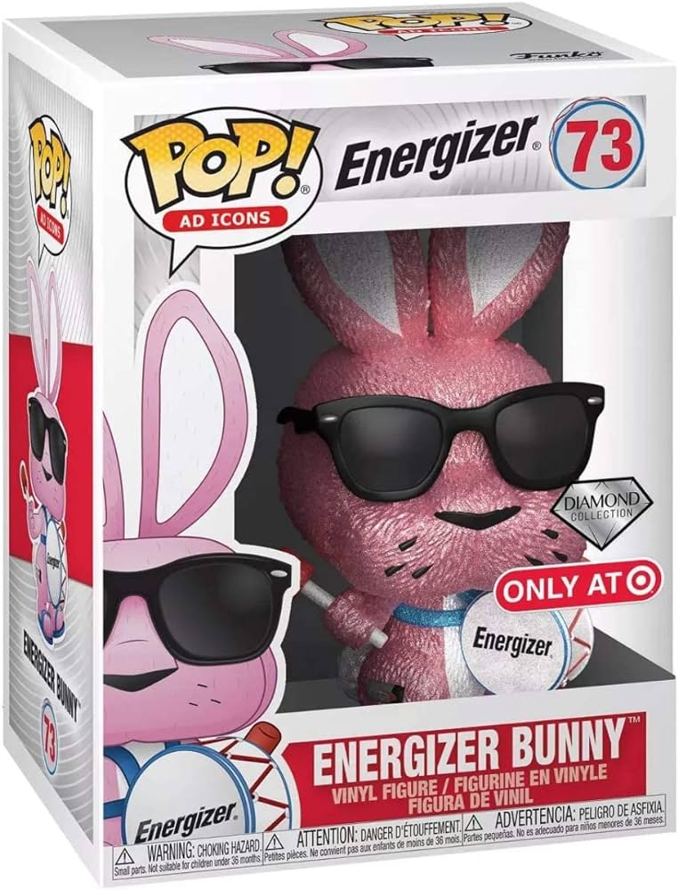 Funko POP! Ad Icons:  Ad Icons - Energizer Bunny #73 (Diamond Collection) #73 (Target Exclusive)