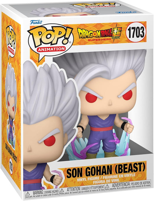Funko POP! Animation: Dragon Ball Super: Super Hero - Son Gohan (Beast) #1703 (Chase Bundle Available)