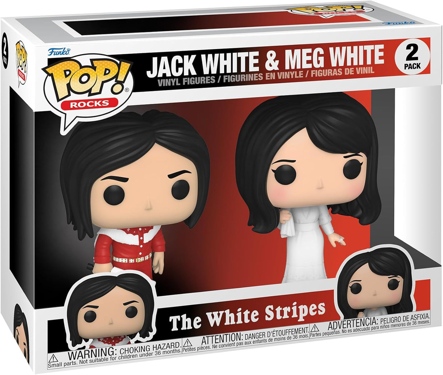 Funko POP! Rocks: The White Stripes - Jack White & Meg White 2 Pack