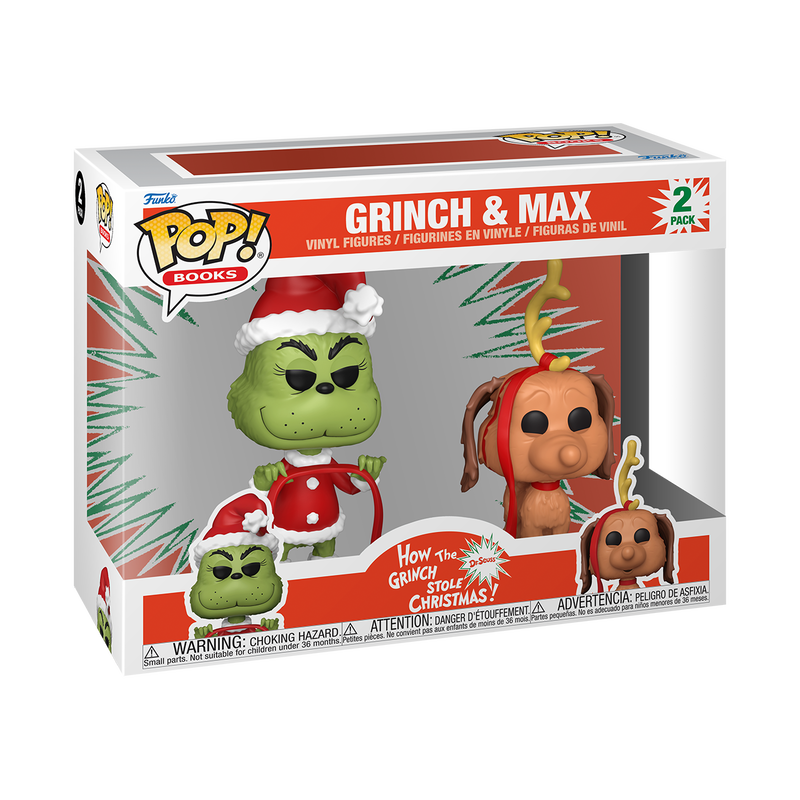 Funko POP! Books: How the Grinch Stole Christmas - Grinch & Max 2-Pack