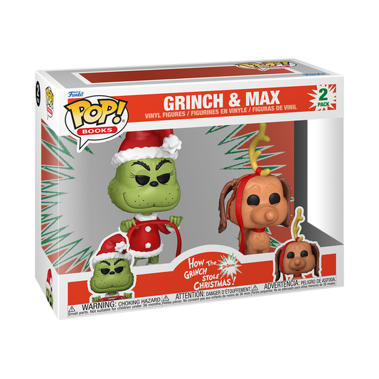 Funko POP! Books: How the Grinch Stole Christmas - Grinch & Max 2-Pack