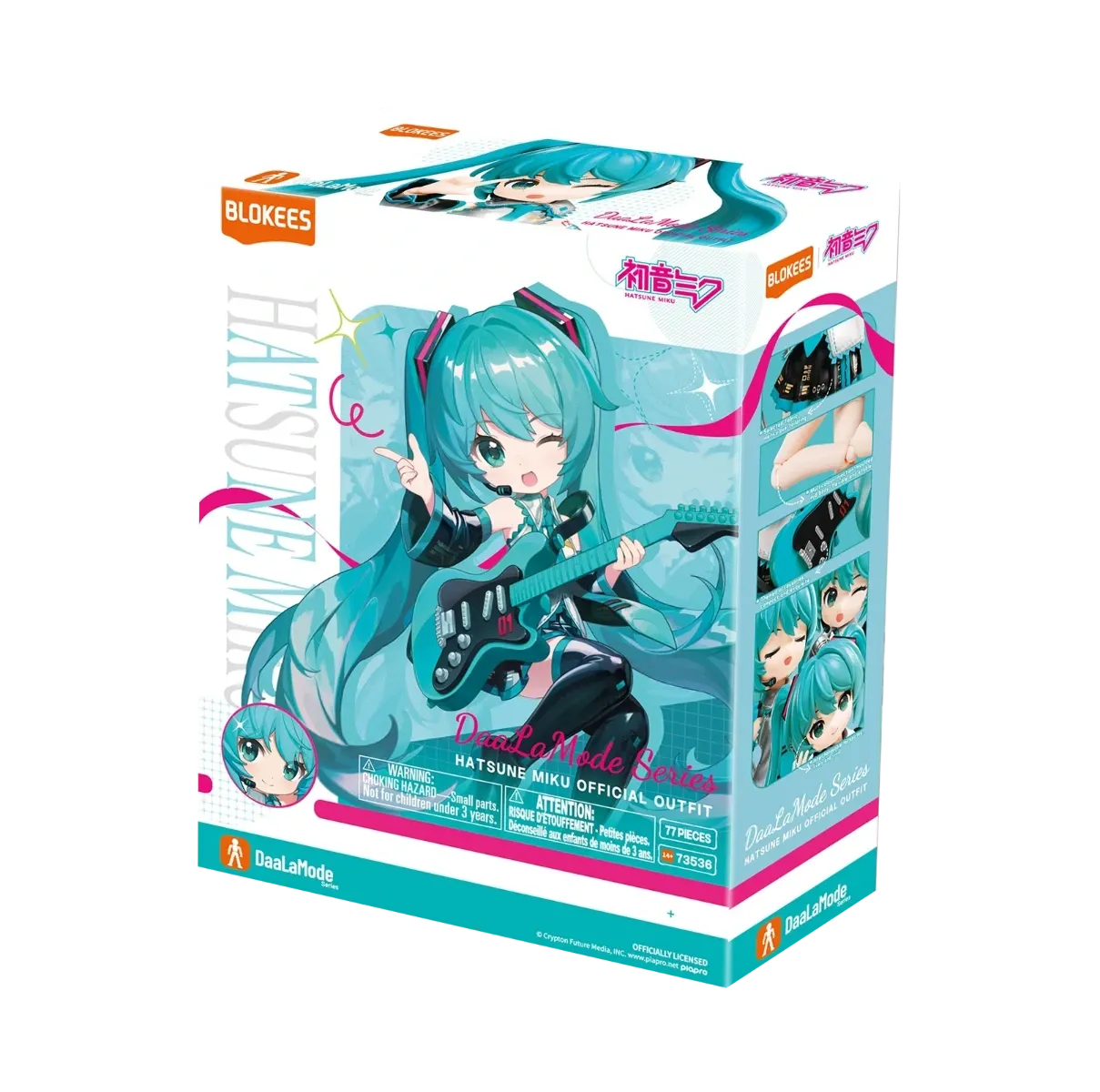 [Arriving Soon] Hatsune Miku Official Outfit (DaaLaMode Series) - Blokees Model Kit - Videguy Collectibles