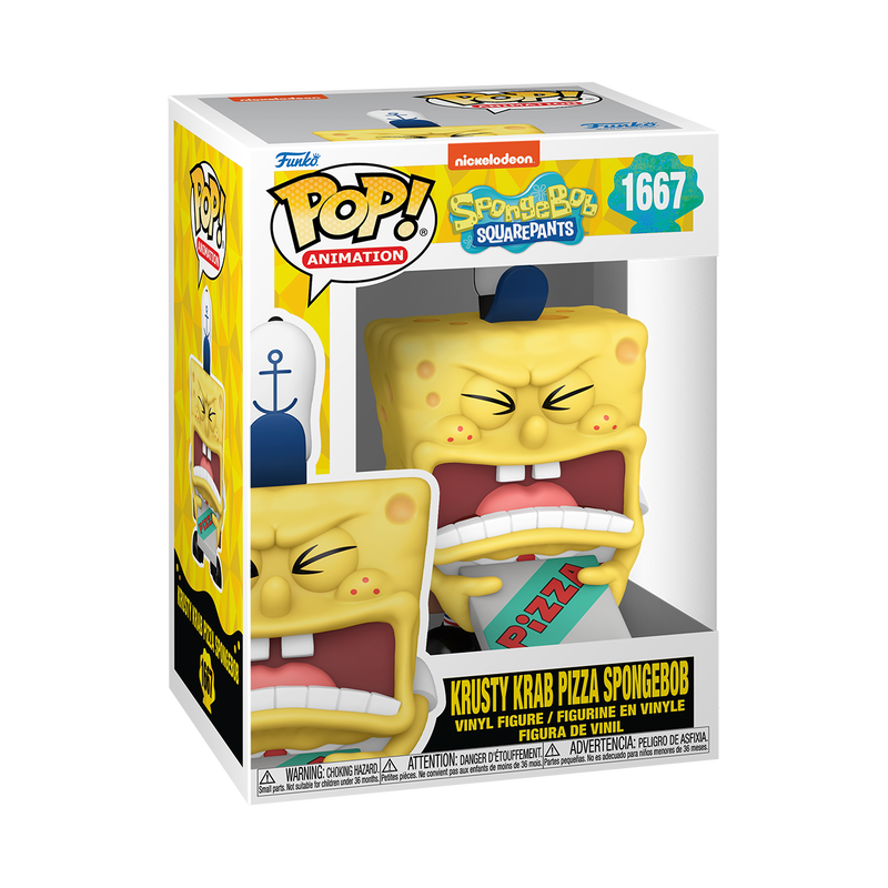 Funko POP! Animation: Spongebob Squarepants - Krusty Krab Pizza Spongebob #1667