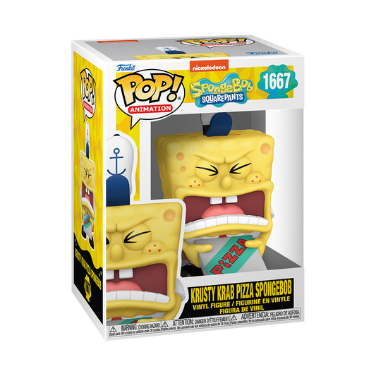 Funko POP! Animation: Spongebob Squarepants - Krusty Krab Pizza Spongebob #1667