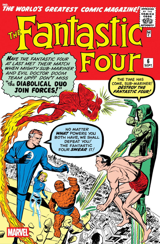 Fantastic Four #6 Facsimile Edition (Kirby Main Cover)
