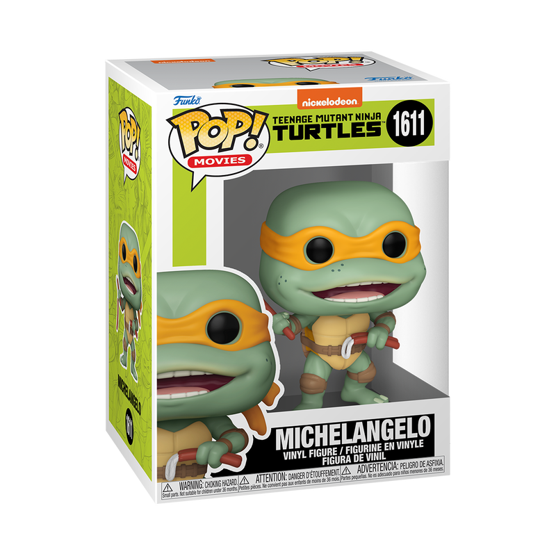 Funko POP! Movies: Teenage Mutant Ninja Turtles - Michelangelo with Sausage Nunchuck #1611