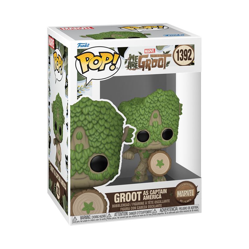 Funko POP! Marvel: We Are Groot - Groot as Captain America #1392