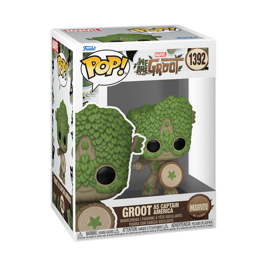 Funko POP! Marvel: We Are Groot - Groot as Captain America #1392