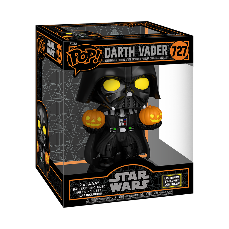 Funko POP! Super Light Up - Star Wars - Darth Vader Holding Pumpkins #727