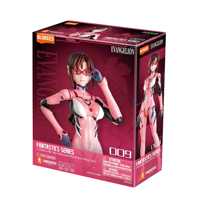Evangelion: Fantastic Series - Mari Makinami Illustrious (Plug Suit Ver.) - Blokees Model Kit
