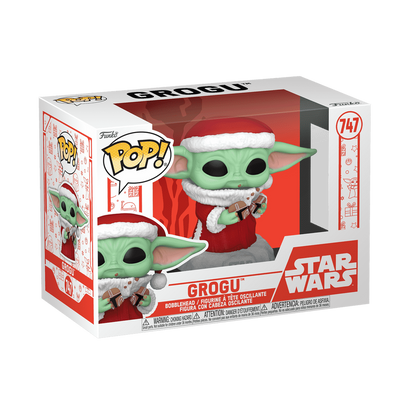 Funko POP! Star Wars: The Mandalorian - Grogu with Christmas Cookie #747