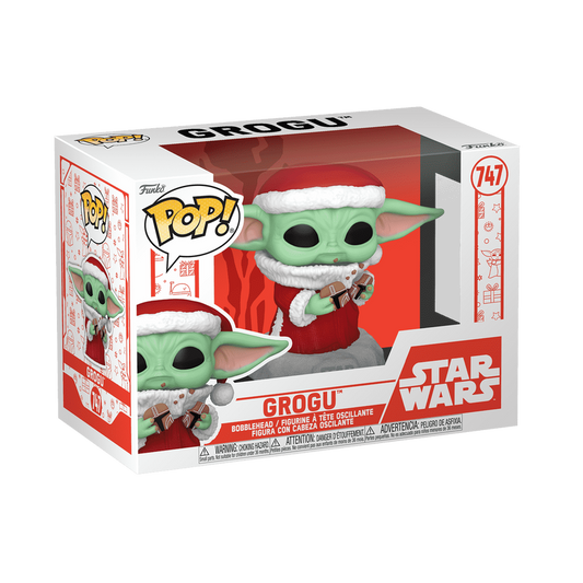 Funko POP! Star Wars: The Mandalorian - Grogu with Christmas Cookie #747