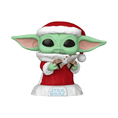 Funko POP! Star Wars: The Mandalorian - Grogu with Christmas Cookie #747