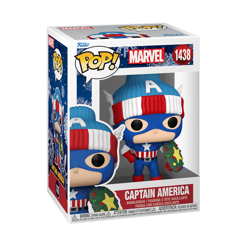 Funko Pop! Marvel: Holiday Captain America #1438