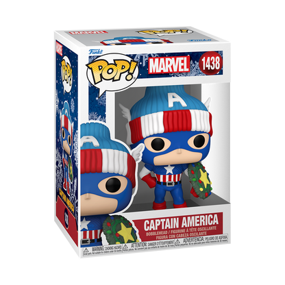 Funko Pop! Marvel: Holiday Captain America #1438