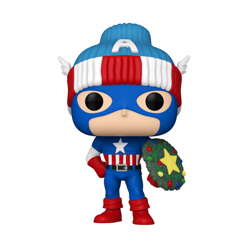 Funko Pop! Marvel: Holiday Captain America #1438