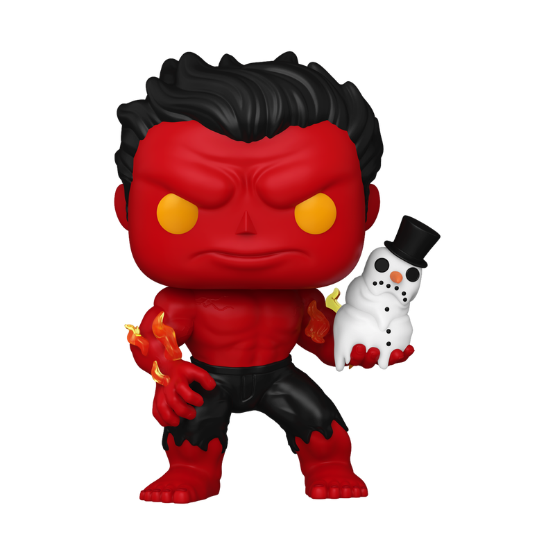 Funko Pop! Marvel: Holiday Red Hulk with Snowman #1439