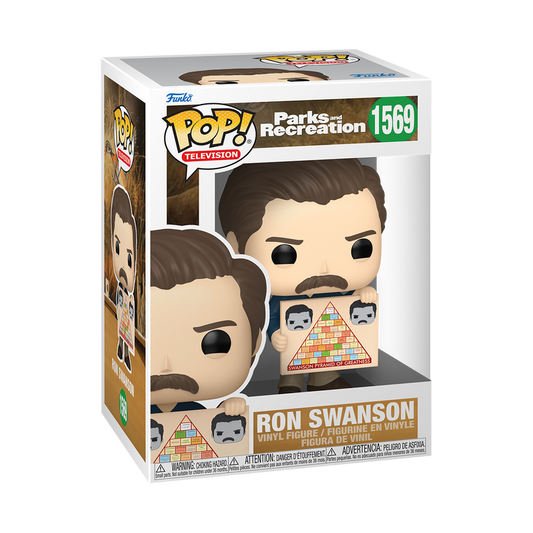 Funko POP! Television: Parks and Recreation - Ron Swanson with Swanson Pyramid of Greatness #1569