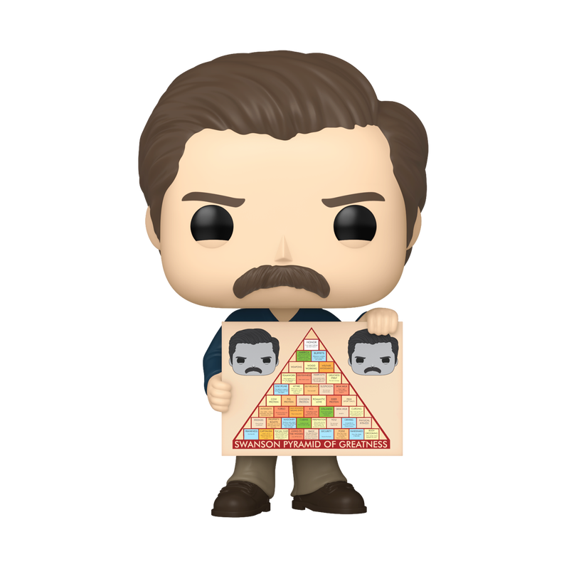 Funko POP! Television: Parks and Recreation - Ron Swanson with Swanson Pyramid of Greatness #1569