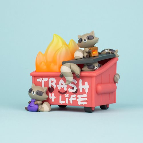 100% Soft: Trash Panda Dumpster Fire Vinyl Figure