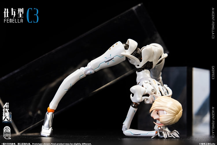 AI Agent-Fememlla C3 (Solid Color ver.) 1/12 Scale Action Figure