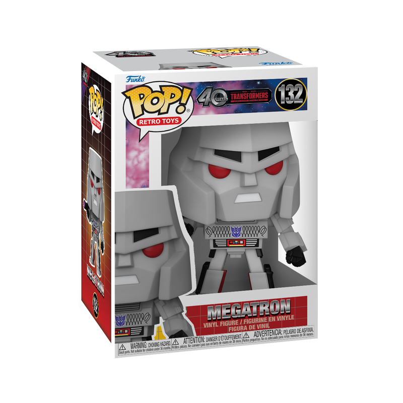 Funko POP! Retro Toys: Transformers (40 Years) - Megatron #132