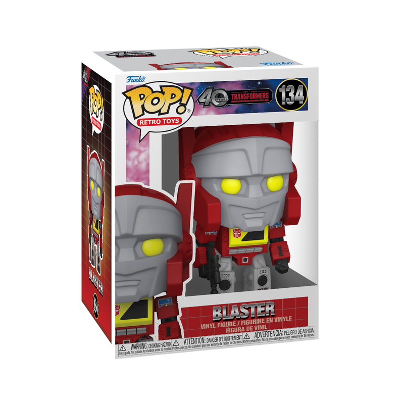 Funko POP! Retro Toys: Transformers (40 Years) - Blaster #134