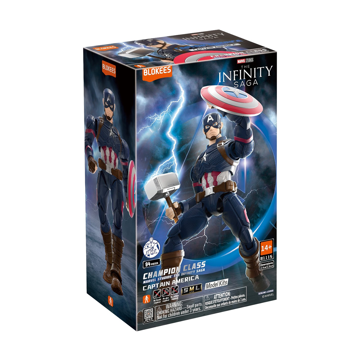 Marvel Infinity Saga: Champion Class 03 - Captain America - Blokees Model Kit