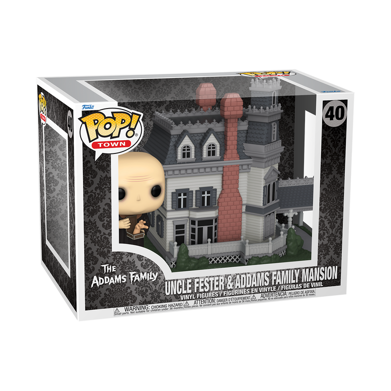 Funko POP! Town: The Addams Family - Uncle Fester & Addams Family Mansion #40