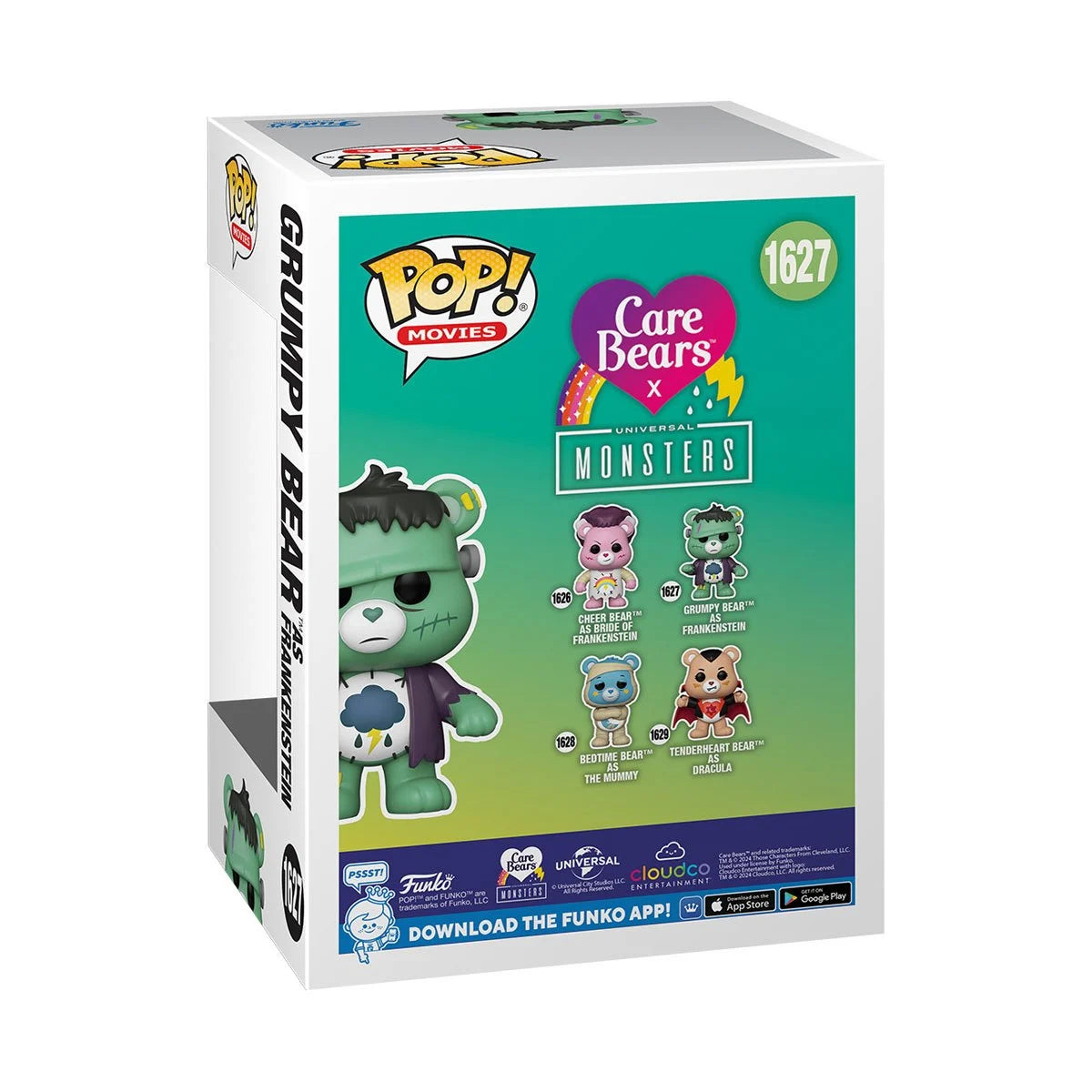 Funko POP! Movies: Universal Monsters x Care Bears - Grumpy Bear as Frankenstein #1627