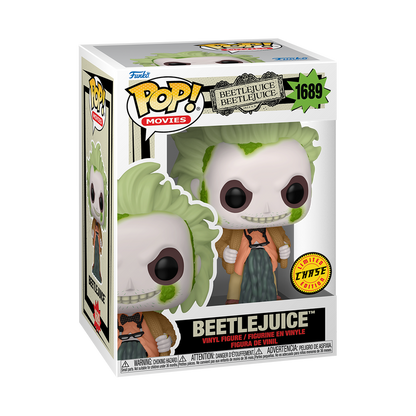 Funko POP! Movies: Beetlejuice Beetlejuice - Beetlejuice in Cardigan #1689 (Chase Bundle Available)