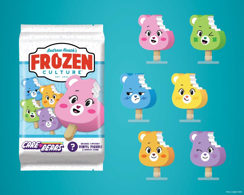 Andrew Heath’s Frozen Culture x Care Bears Mystery Vinyl Figures with Display Stands