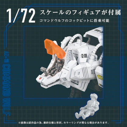 Zoids: AZ-11 Command Wolf - 1/72 Scale Model Kit