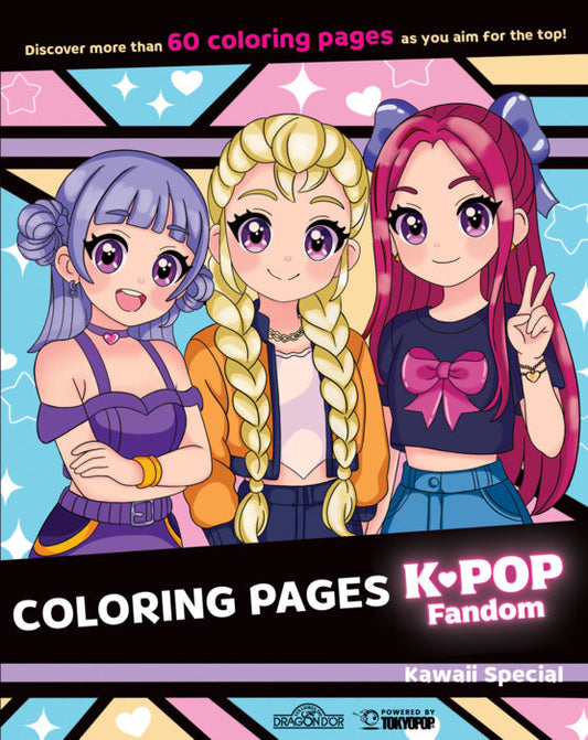 K-Pop Fandom Coloring Pages: Kawaii Special