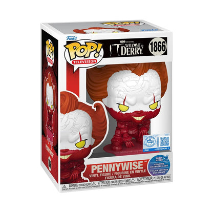 Funko POP! Television: It: Welcome to Derry - Pennywise Blood Shelf Sitter #1866 (Entertainment Earth Exclusive) - Videguy Collectibles