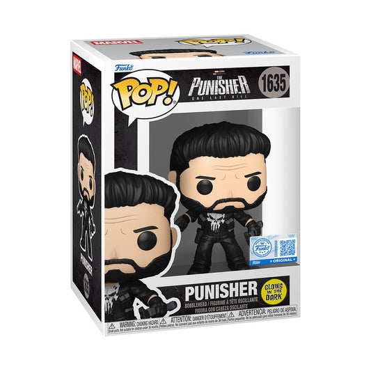 Funko POP! Marvel: The Punisher: One Last Kill - Punisher #1635 (Glow in the Dark) (Entertainment Earth Exclusive)