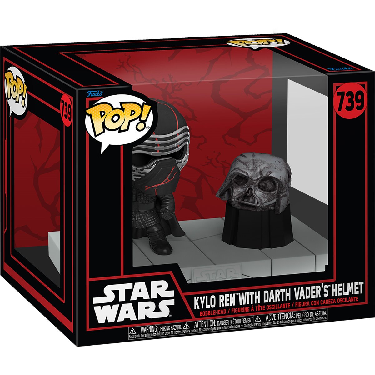 Funko POP! Star Wars: Dark Side - Kylo Ren with Darth Vader's Helmet #739 (Deluxe)