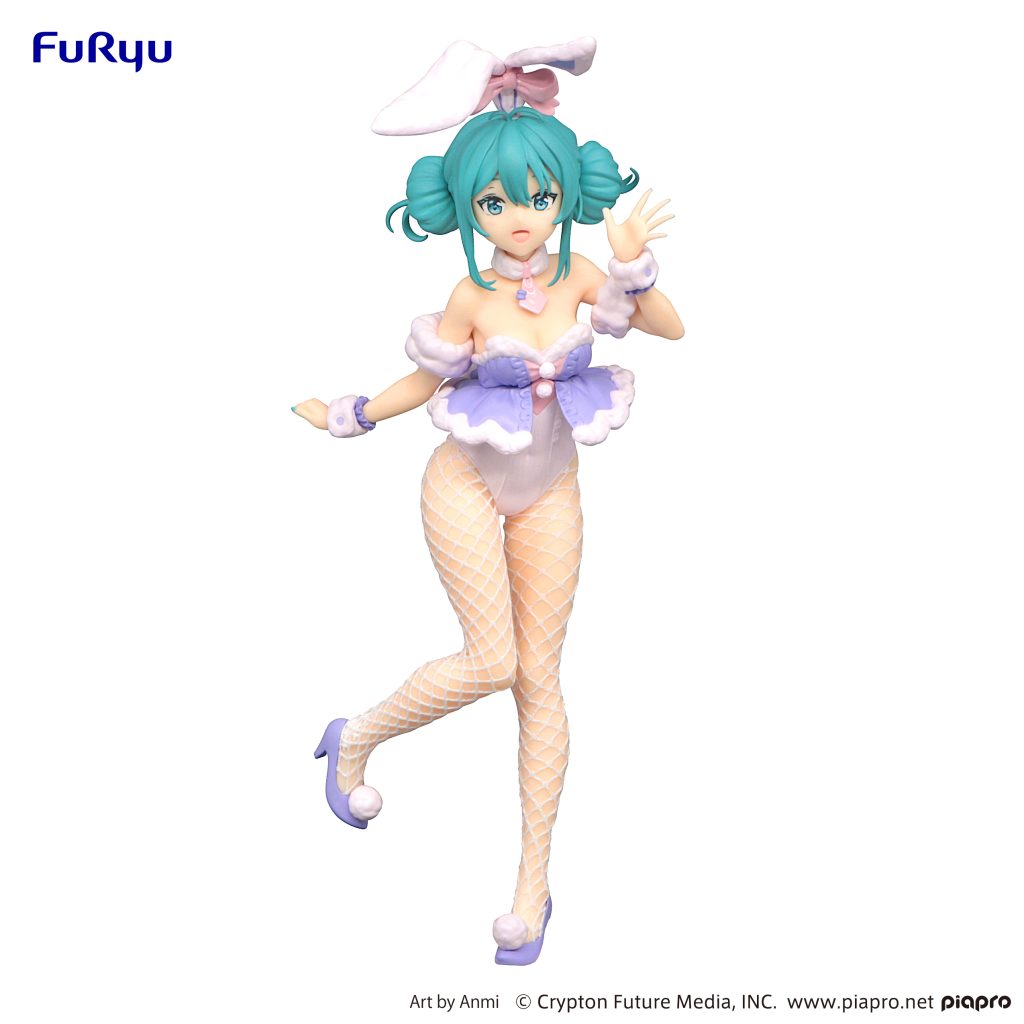 Hatsune Miku - BiCute Bunnies Figure -White Rabbit Purple Color ver.-