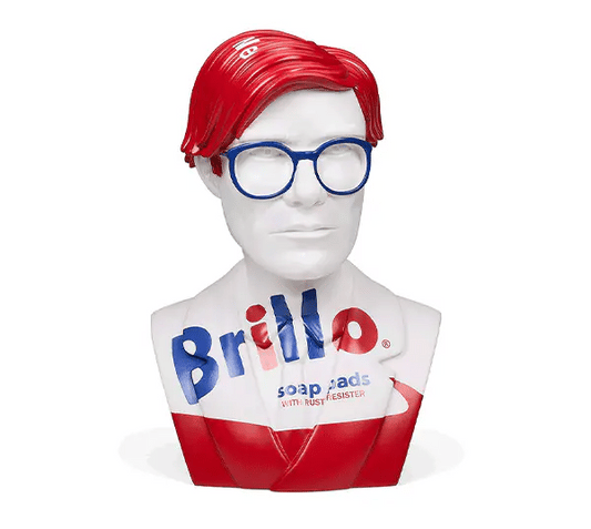 Andy Warhol The Bust 12" Art Sculpture - White Brillo Edition (Limited Edition of 300)