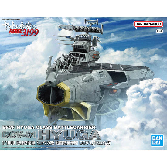 Be Forever Yamato: REBEL 3199 - EFCF Hyuga Class Battlecarrier DCV-01 Gyuga - 1/1000 Scale Model Kit