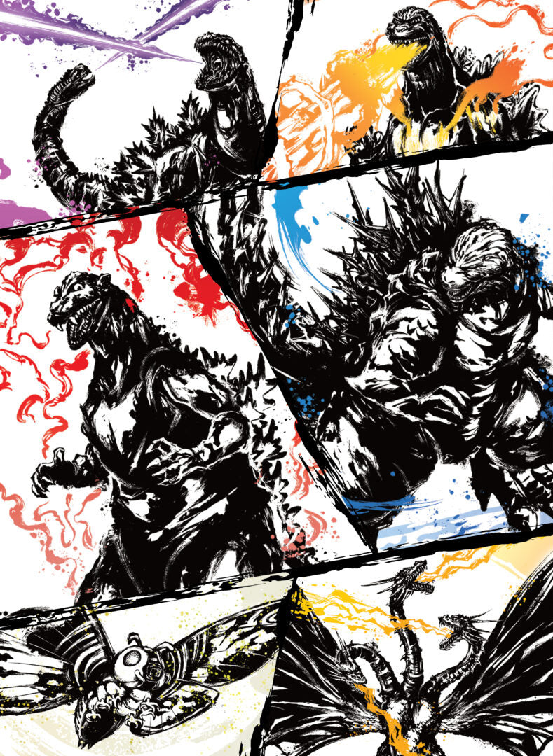 Godzilla Card Game: Ink-Brushed Monster Rampage - Sleeve + Card Set