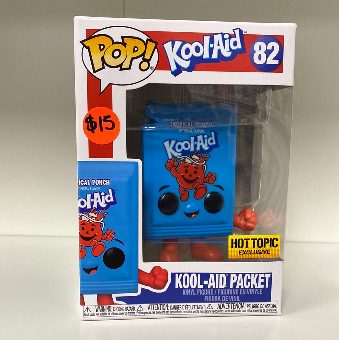Funko POP! Ad Icons: Kool Aid - Tropical Punch Kool Aid Packet #82 (Hot Topic Exclusive)