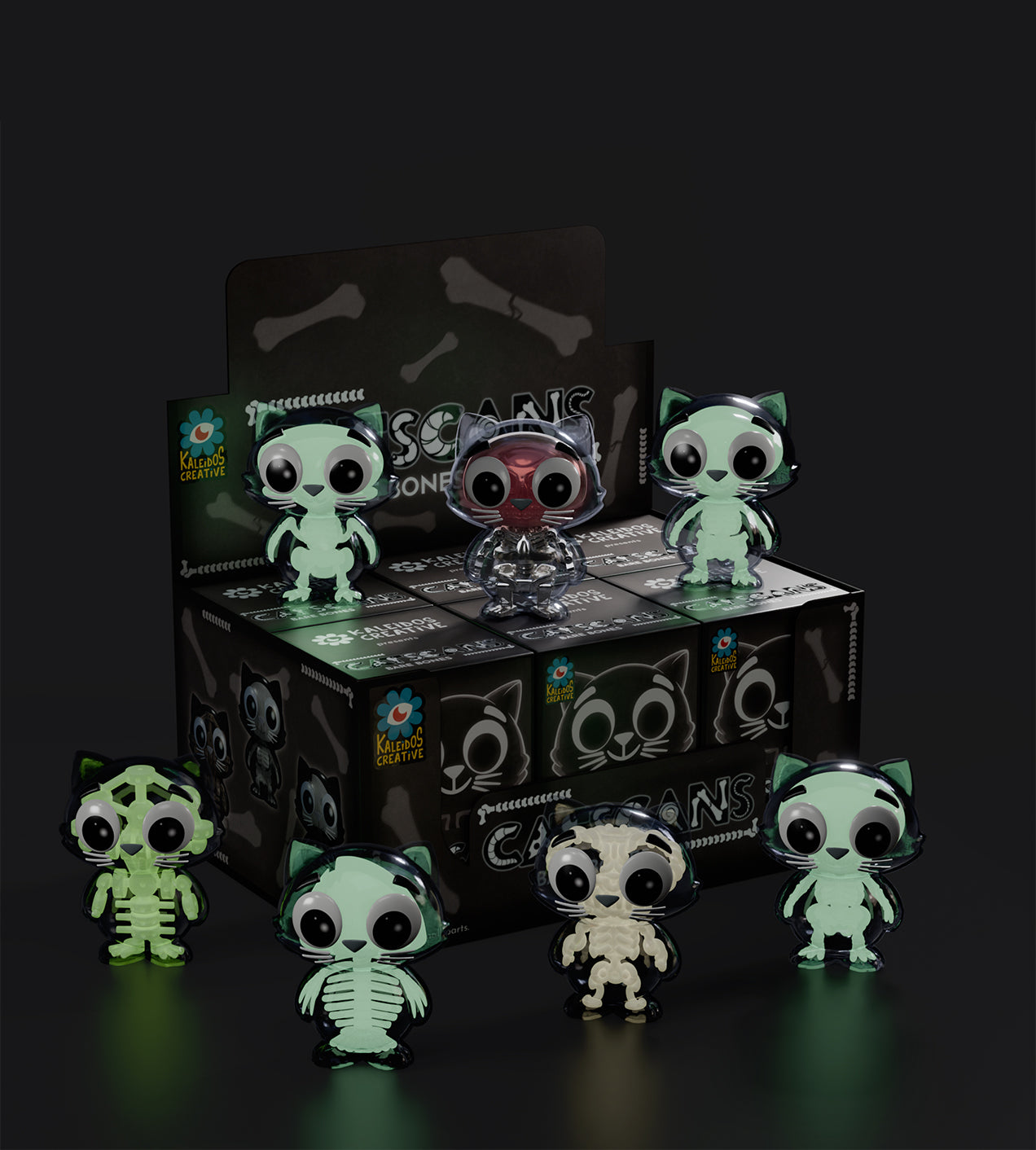 Catscans (Bare Bones) Blind Box by Kaleidos Creative - Videguy Collectibles
