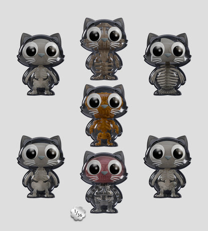 Catscans (Bare Bones) Blind Box by Kaleidos Creative - Videguy Collectibles