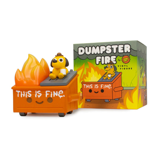 100% Soft - Dumpster Fire ("This is Fine" Dog) Vinyl Figure