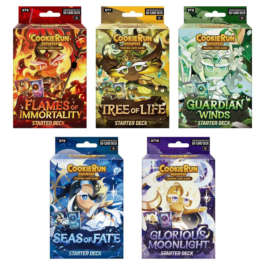 Cookie Run Braverse: Assortment 2 Legendary Cookie  - Trading Card Game Cards - Starter Pack