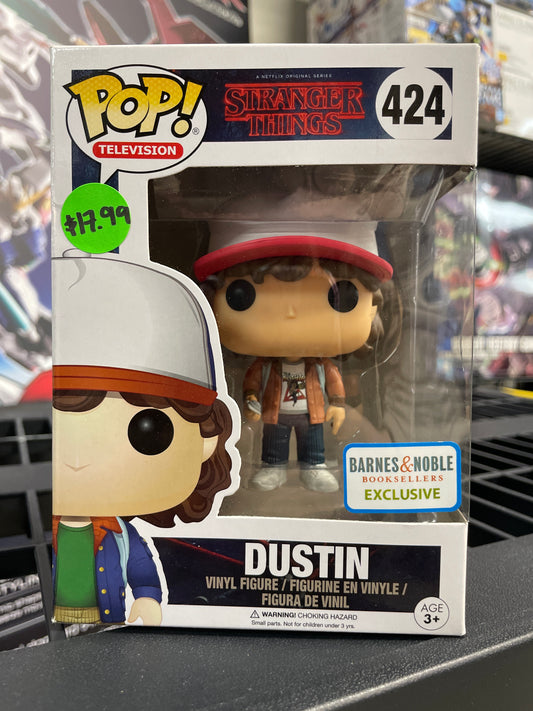Funko POP! Television: Stranger Things - Dustin #424 (Barnes and Noble Exclusive)