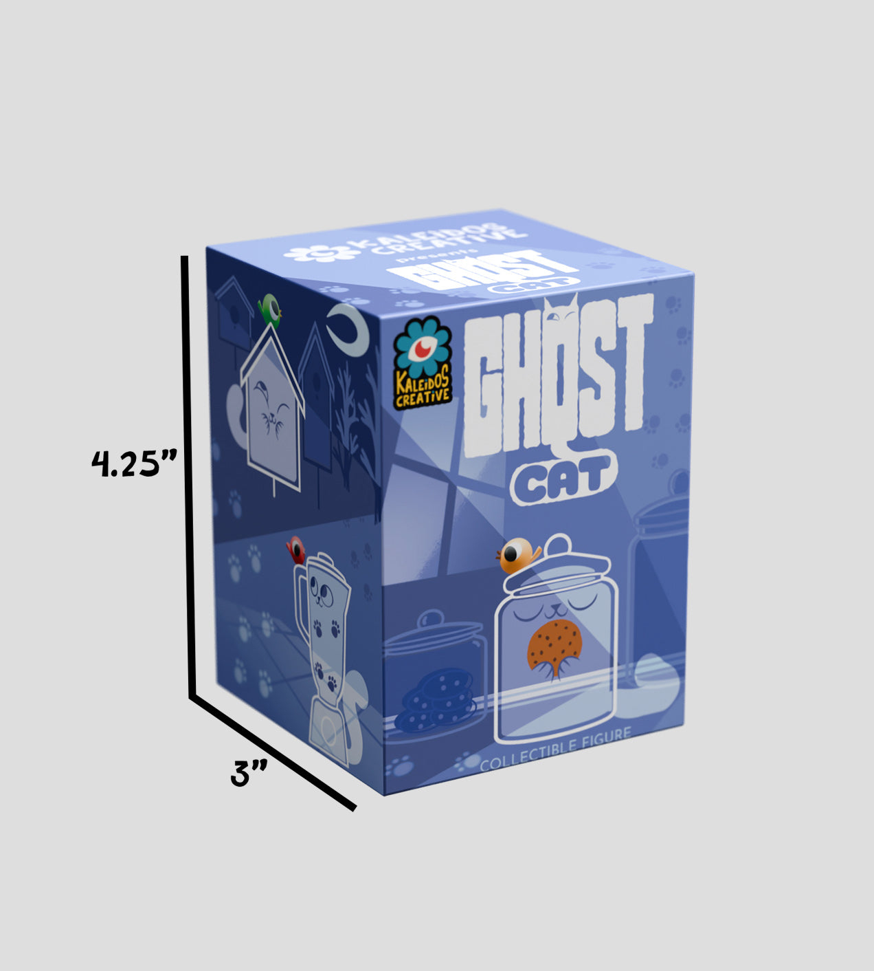 Ghost Cat Blind Box by Kaleidos Creative